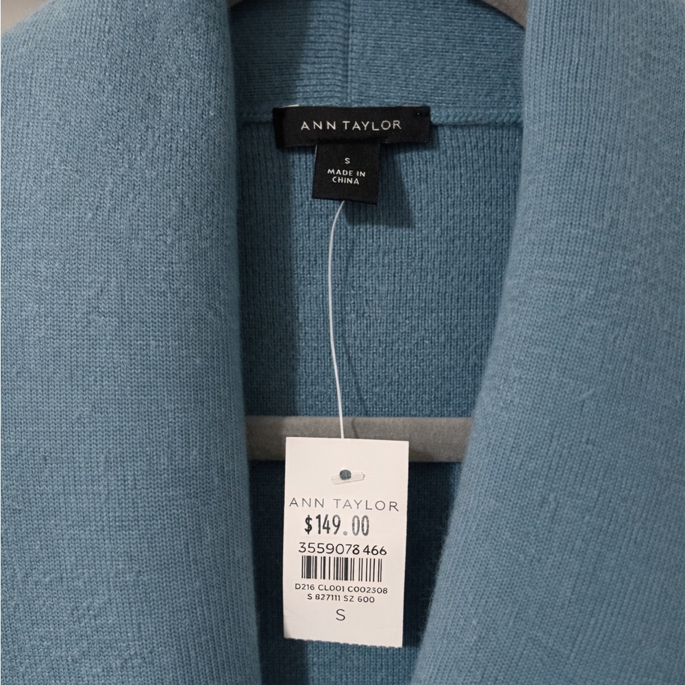 Ann Taylor Factory Blue Long Sleeve Dress - Picture 2 of 4